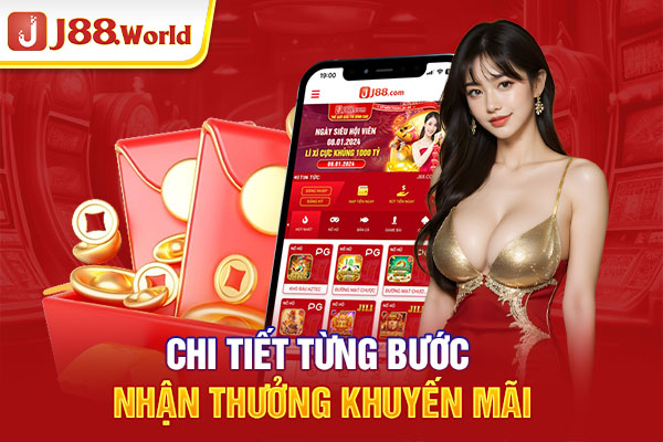 Chi tiết từng bước nhận thưởng khuyến mãi